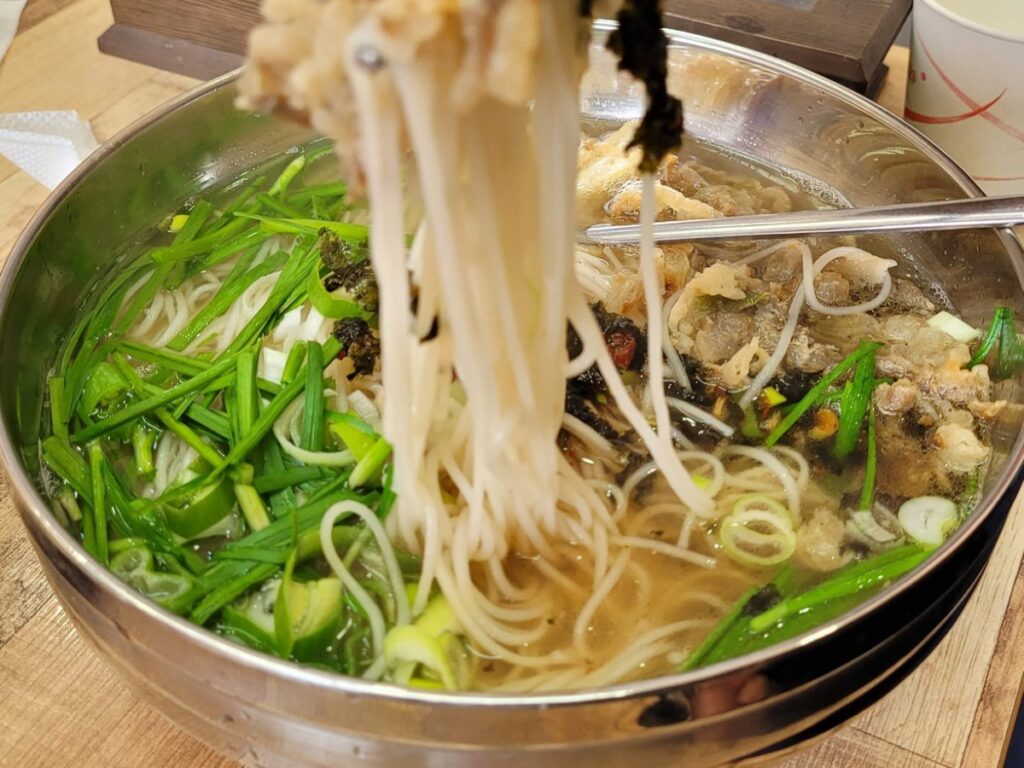 마석 5일장 잔치국수 장터 먹거리