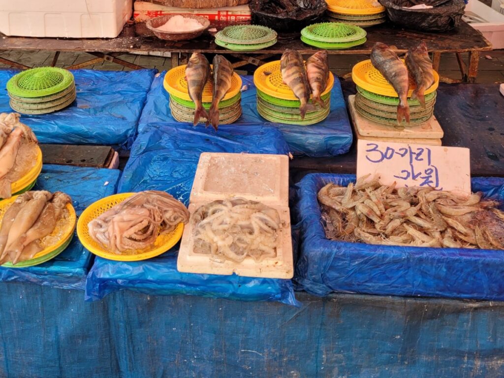 김포 북변오일장 수산물 시장